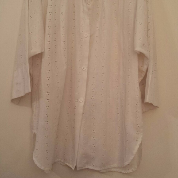 White chicken embroidered loose style overall - Picture 8 of 8