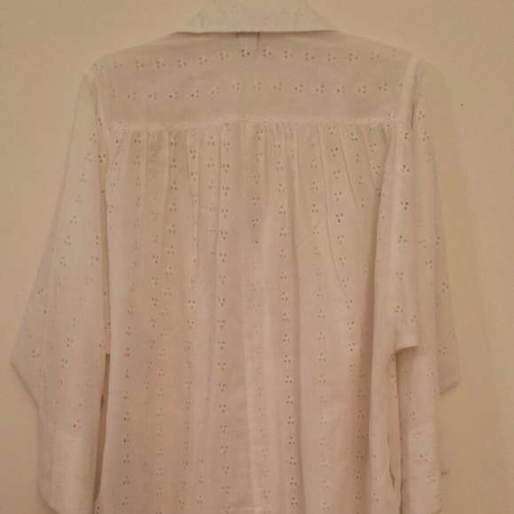 White chicken embroidered loose style overall - Picture 7 of 8