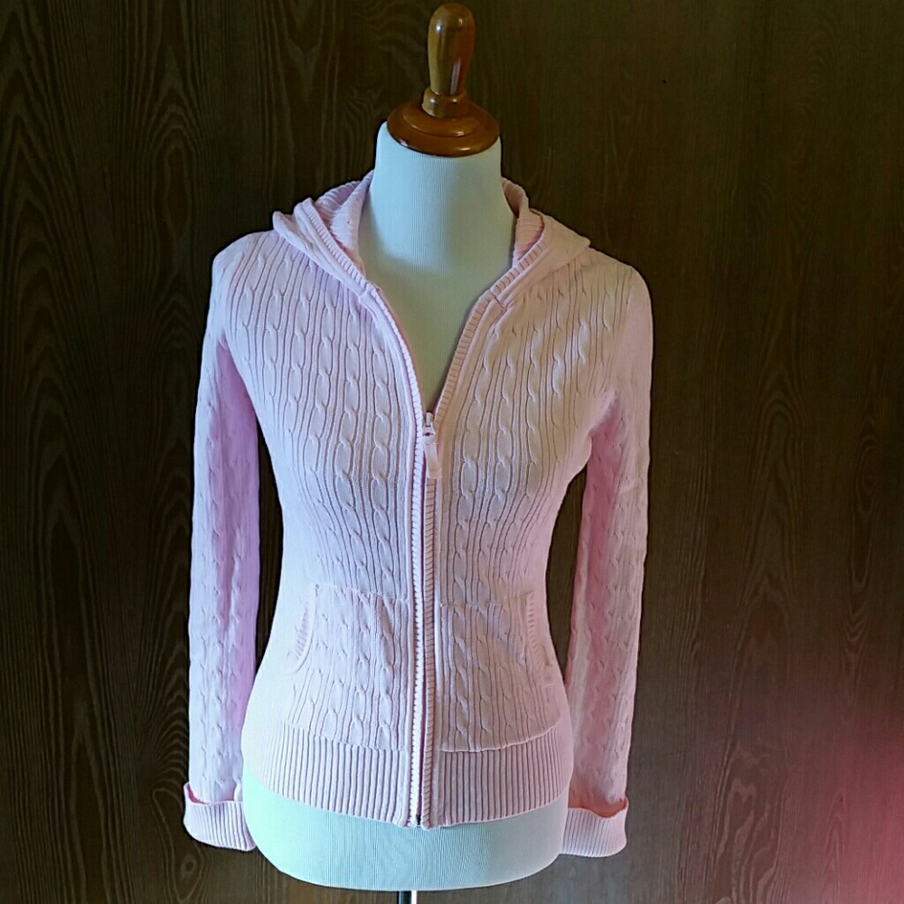 Old Navy Pastel Pink Cable Sweater Size XXL