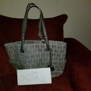 Michael Kors Platinum Grey Handbag