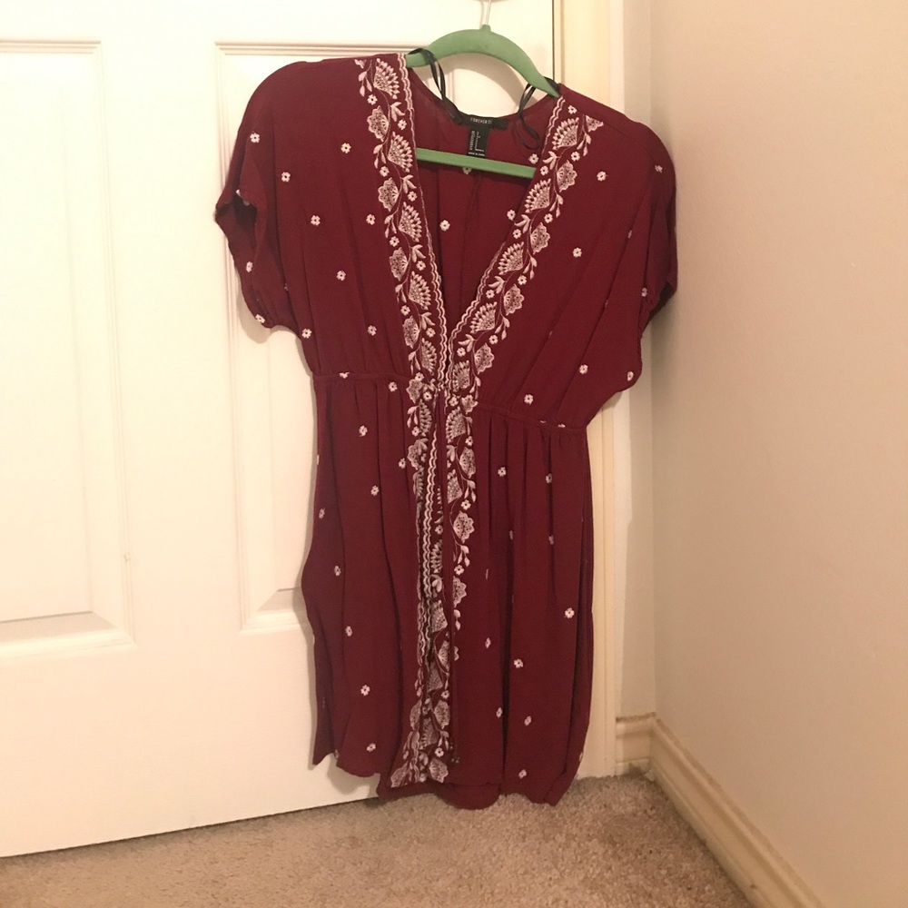 Very cute embroidered beach coverup