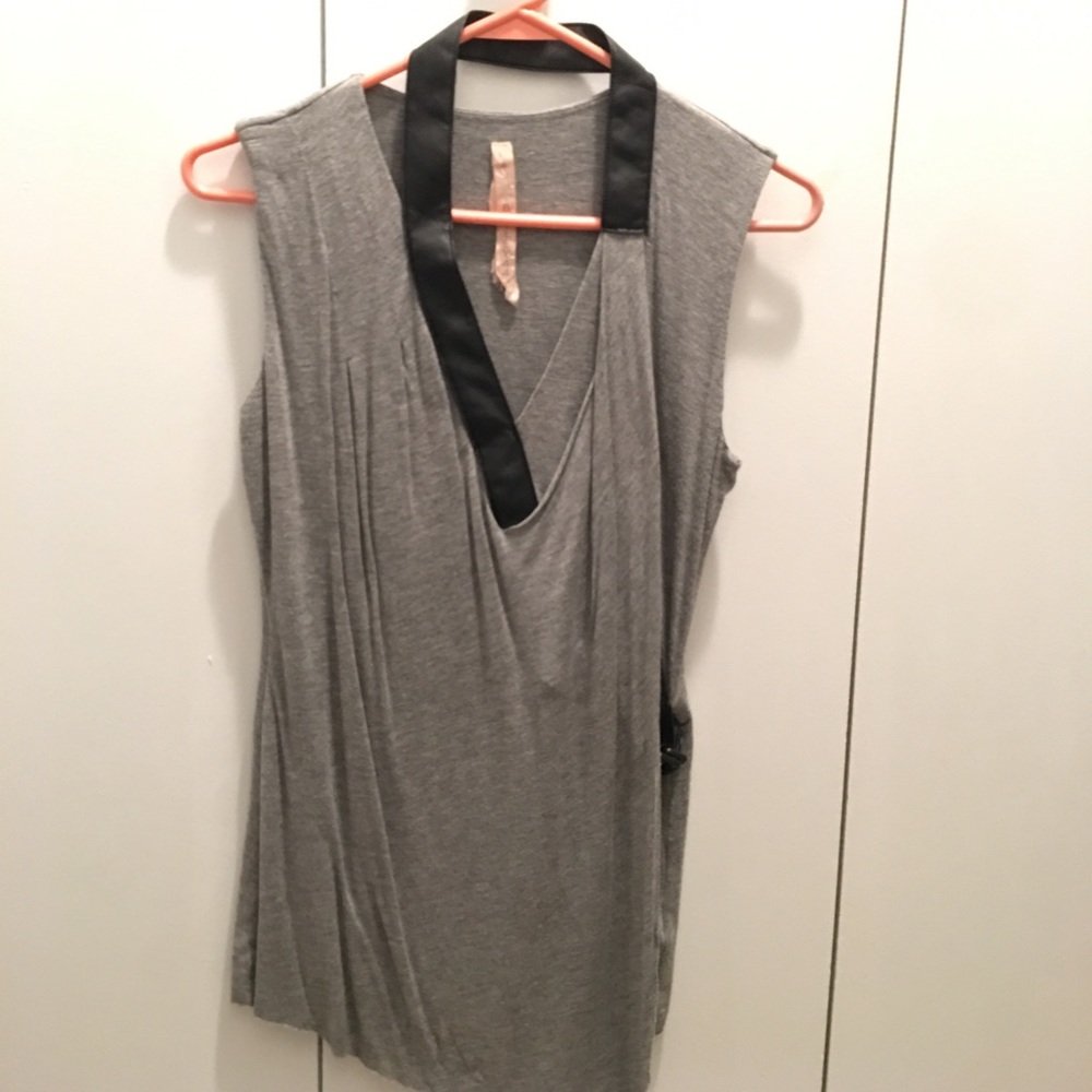 Bailey 44 wrap top with faux leather!  Nordies