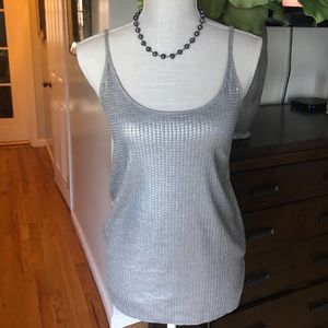 Vince Silver sequins tank top