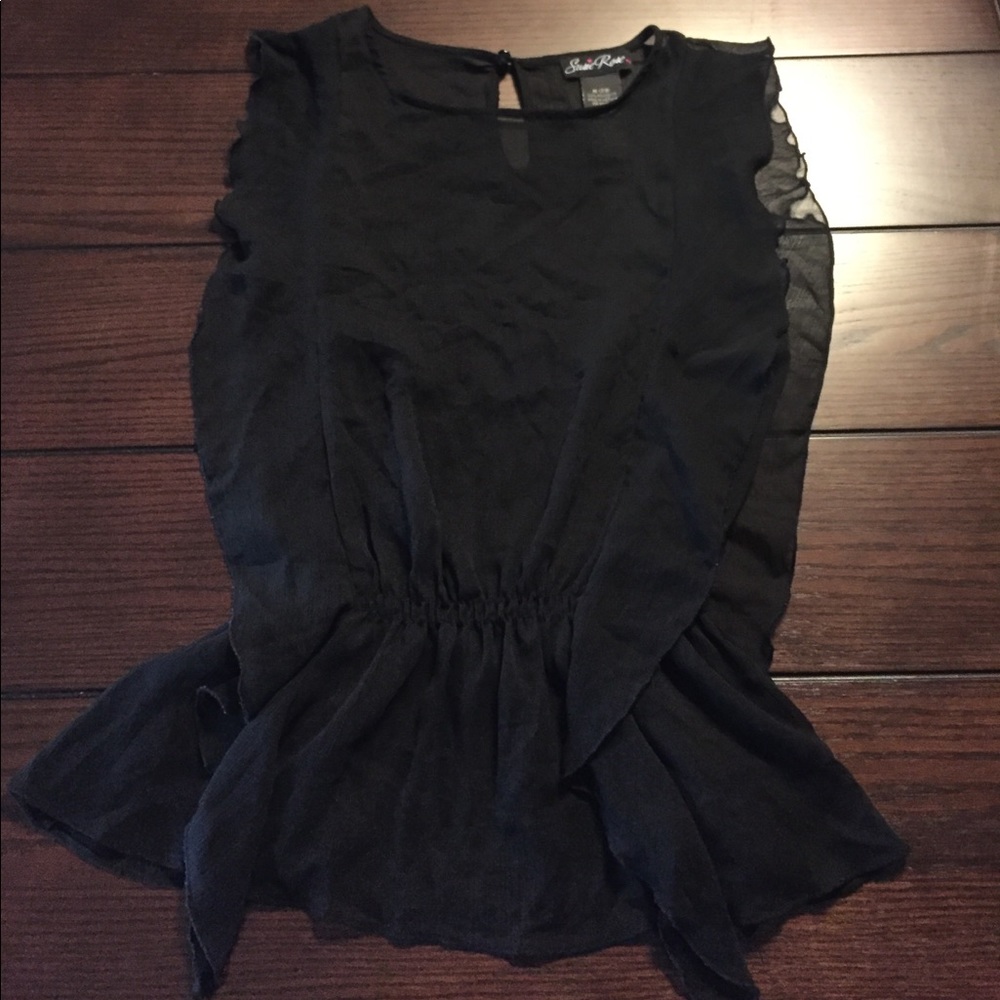 Sheer Black Blouse