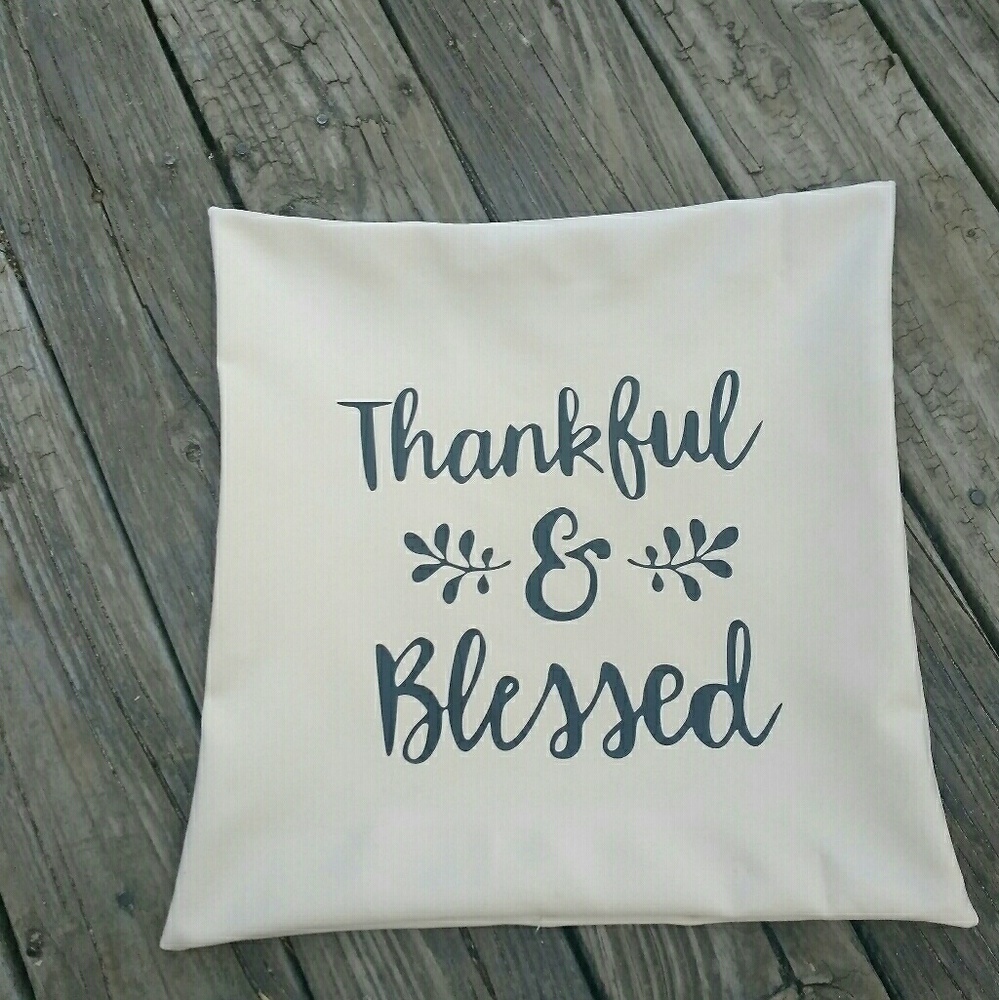 Thankful and Blessed pillows