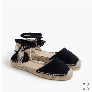 NWT navy baja suede espadrilles size 7