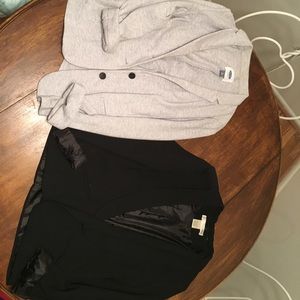 Black and grey blazers