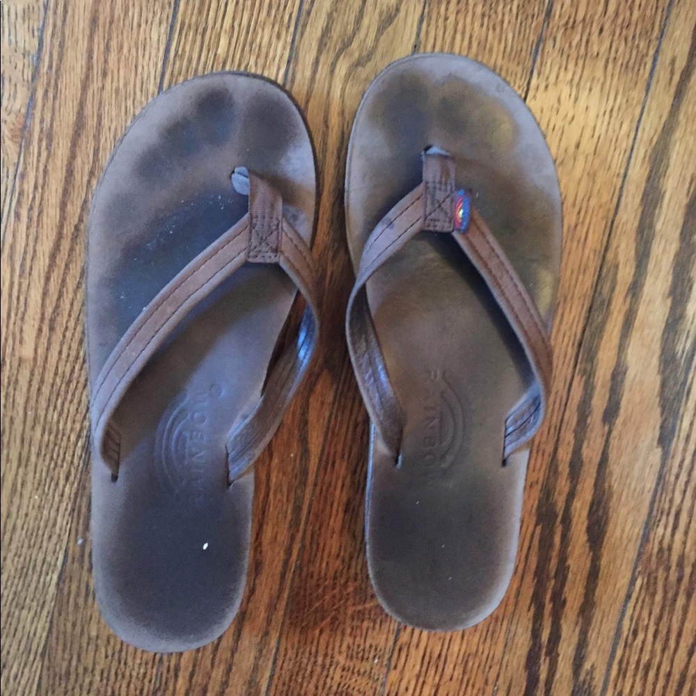 Women's Rainbow Sandals - Brown Leather