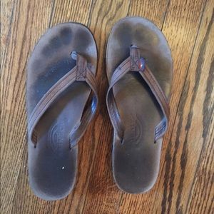 Women's Rainbow Sandals - Brown Leather