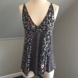 Urban Outfitters Strappy Floral Tank