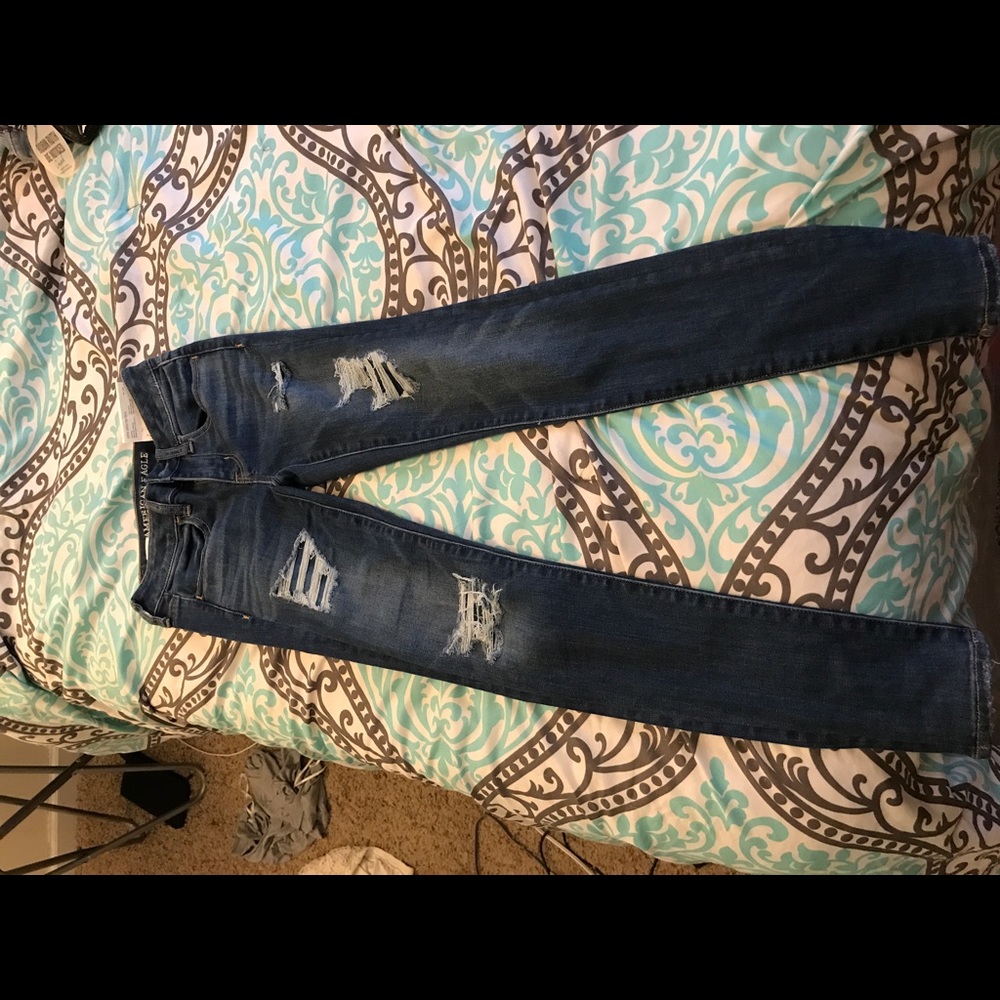 Distressed super super  stretch jeggings