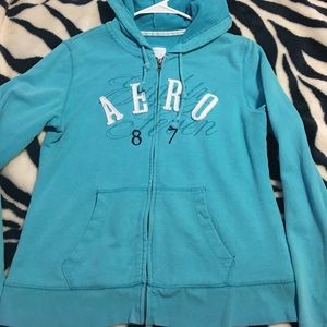 🔥PRICE DROPPED🔥Turquoise zip up hoodie
