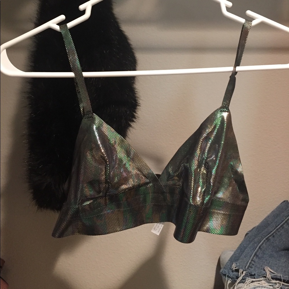 Urban outfitter metallic bralette