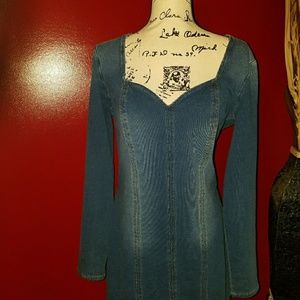 ☇Flash Sale☇BEBE Demim stretch dress