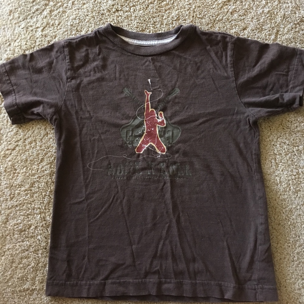 Old Navy- Rock N Roll 🎸 shirt - brown