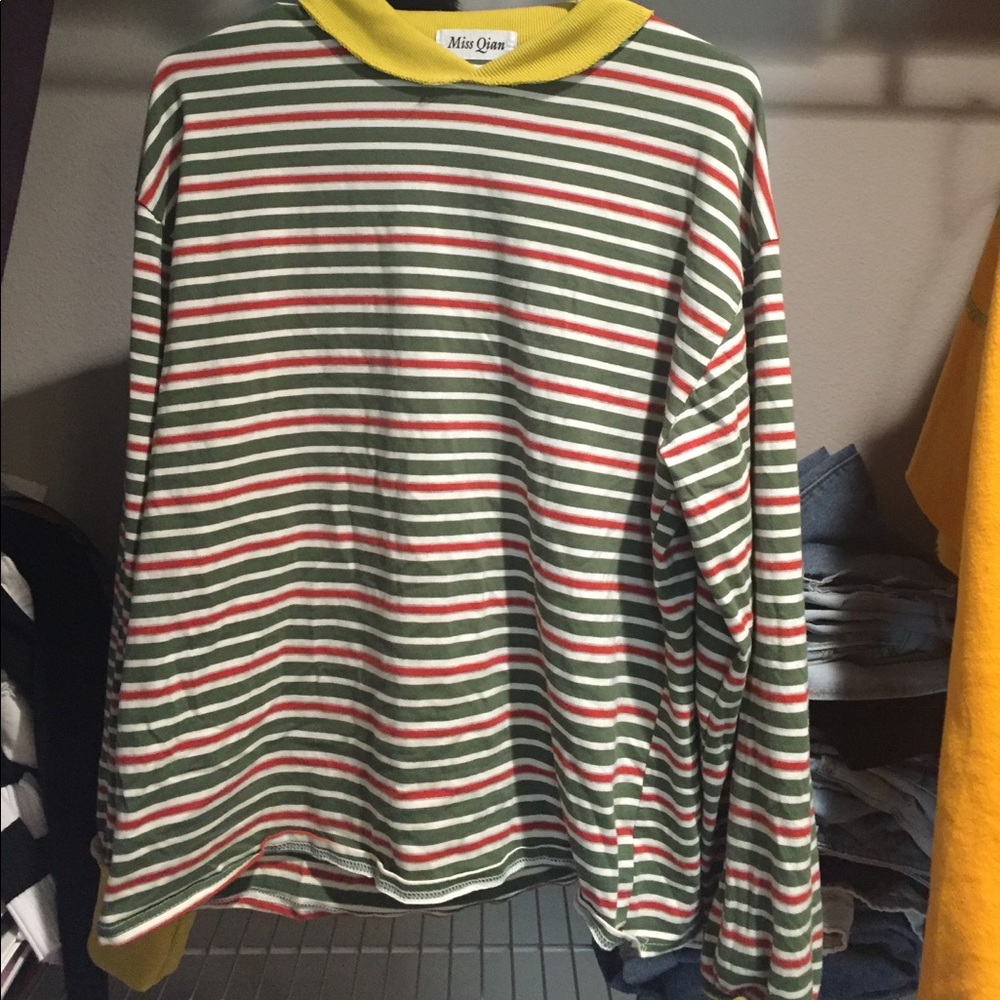 Oversized stripe top