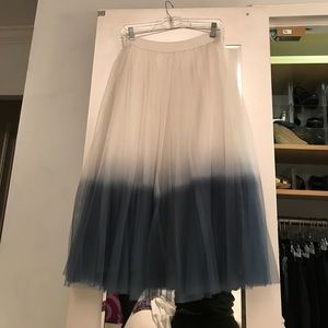 Anthropologie Ombre tulle skirt