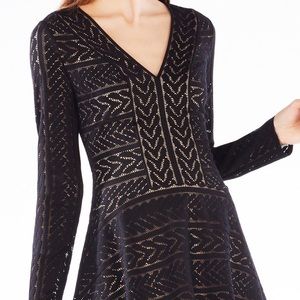 BCBG Kinley cable stripe lace dress- new with tags