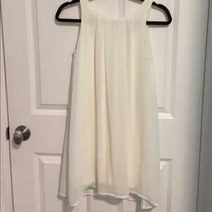 Un Deux Troix White/off white chiffon dress