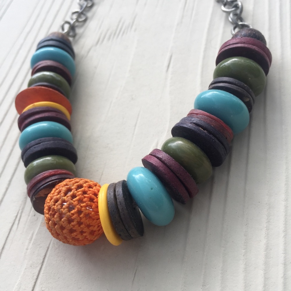 Wooden necklace