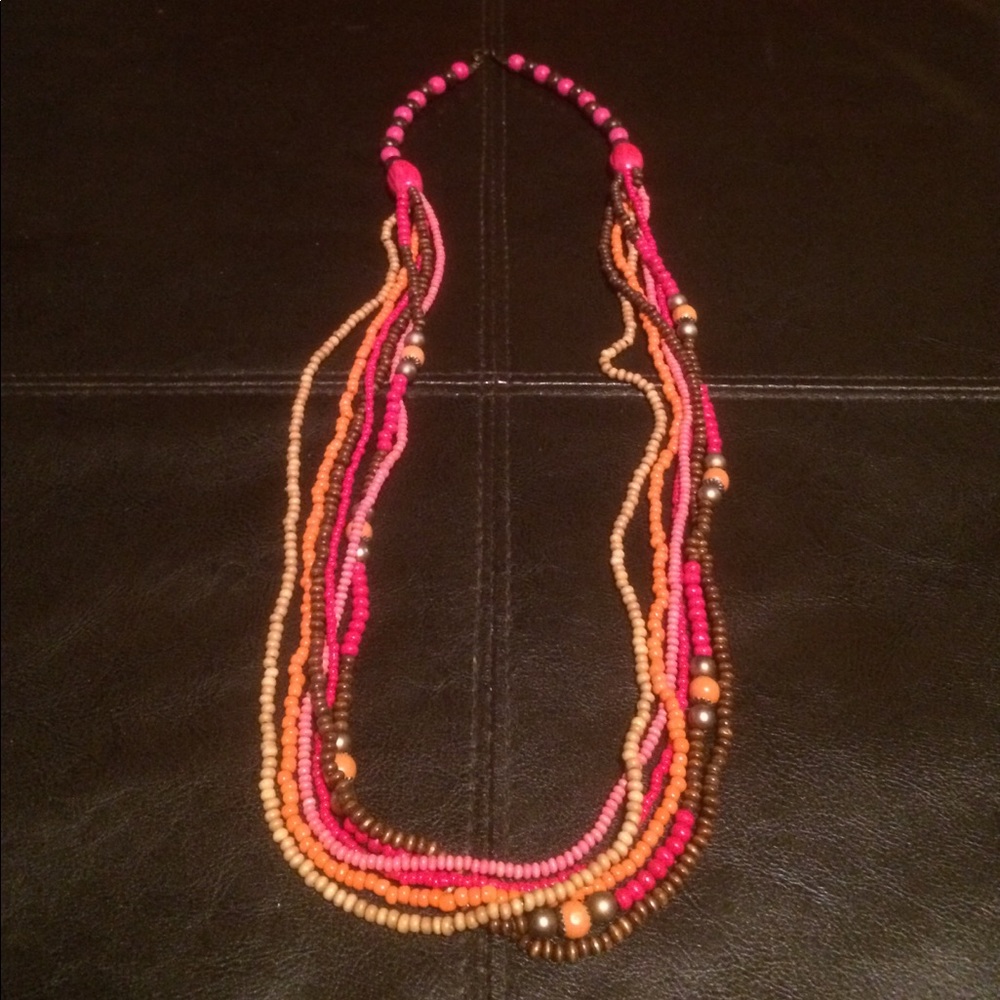 Multi-colored, Beaded Necklace!