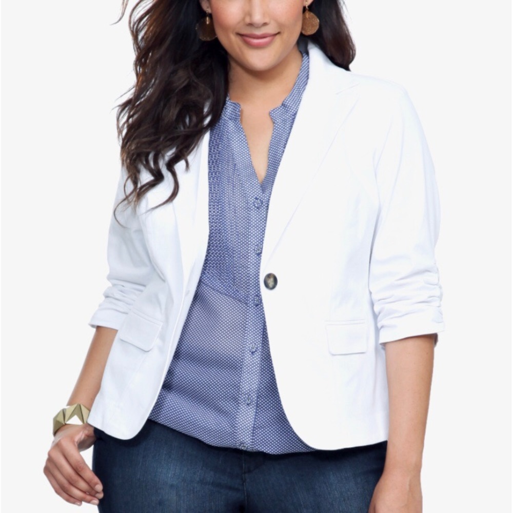 Torrid White Blazer