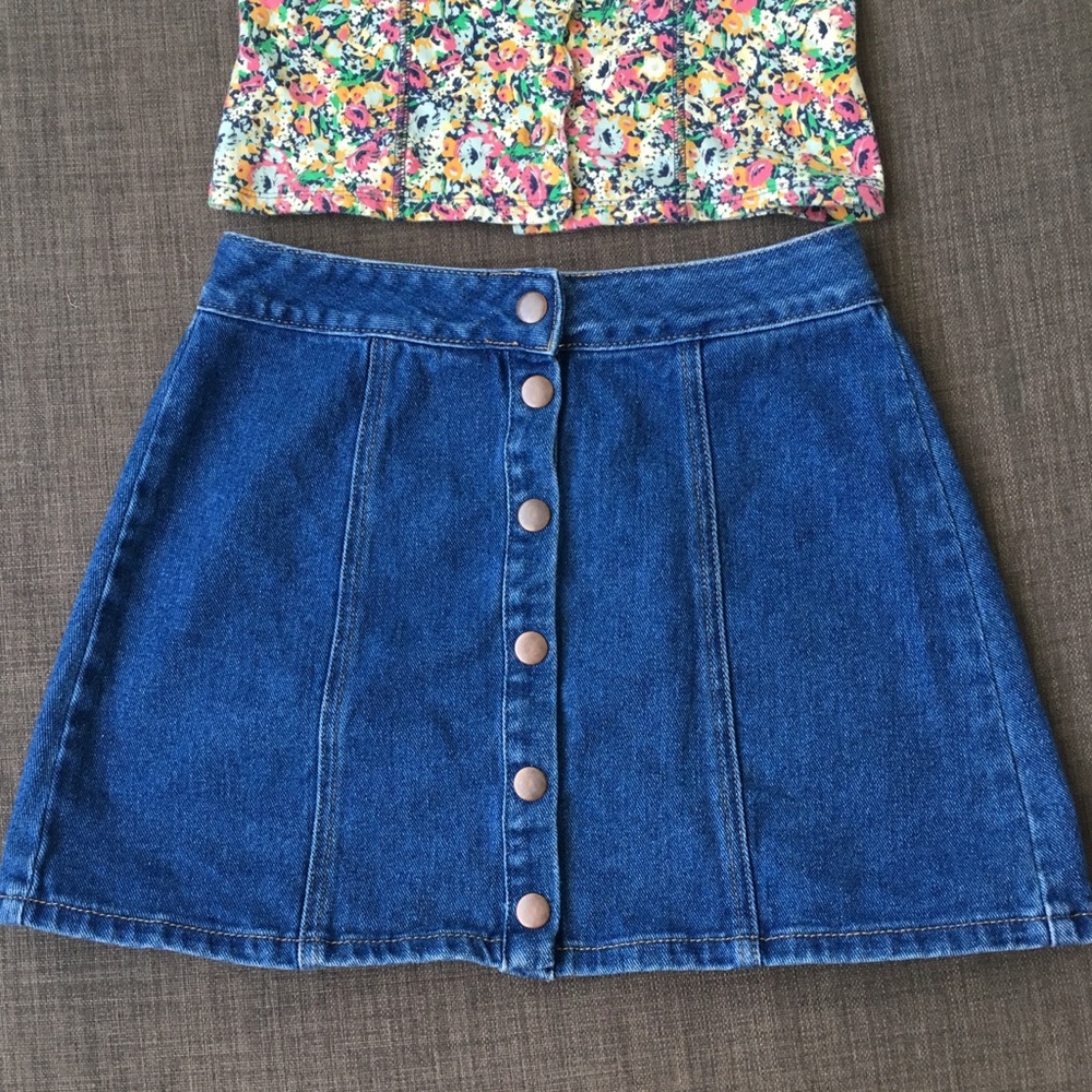 Brandy Melville jean skirt