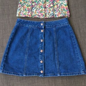 Brandy Melville jean skirt