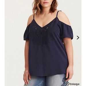 Torrid Navy Blue Top