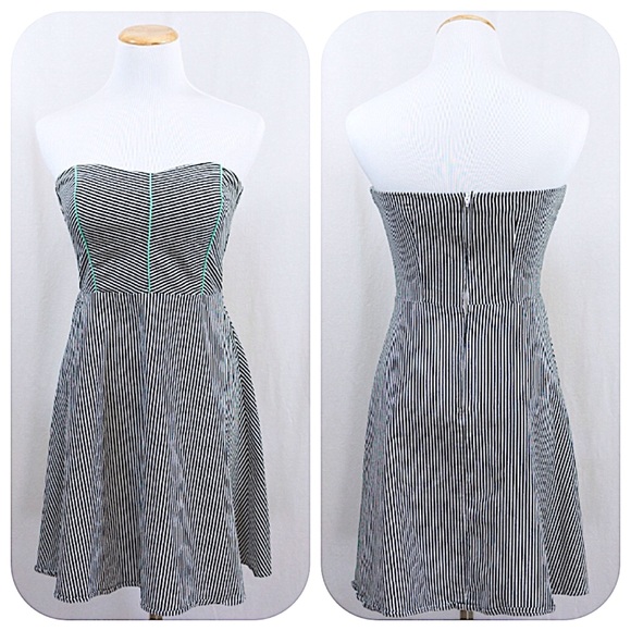 Teeze Me Dresses & Skirts - Strapless Striped Dress