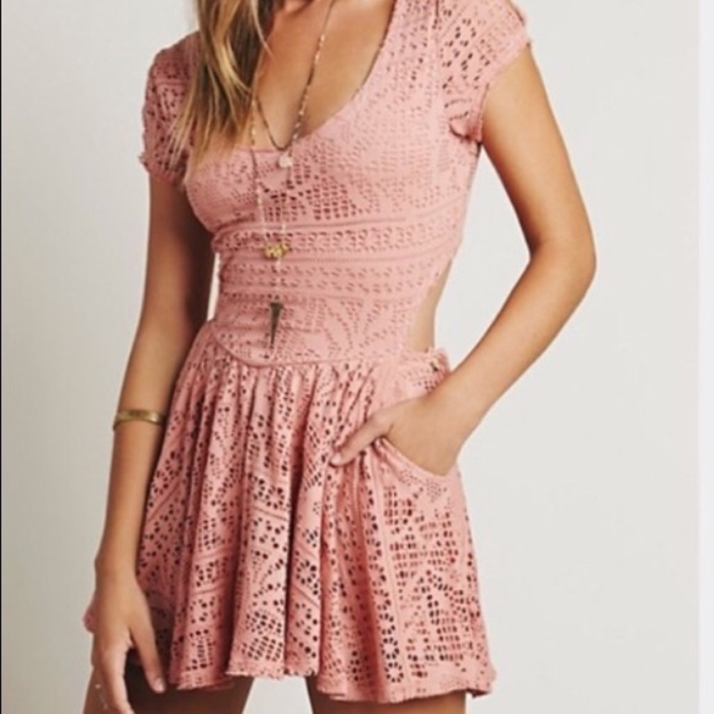Free People Beach Crochet Romper