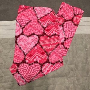LuLaRoe Valentine leggings TC