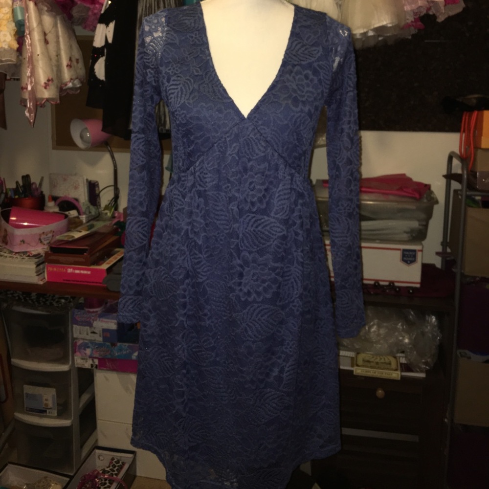 NWT BIJOU BLUE LACE DRESS BY ITS PINK