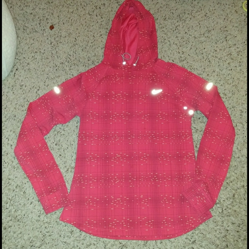 Red Nike pullover hoodie