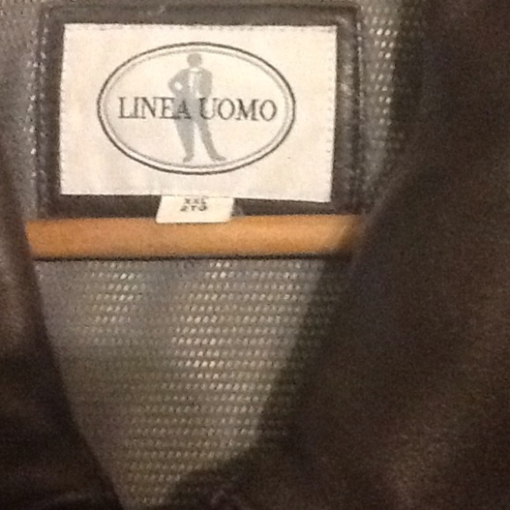 Linea Uomo brown Lambskin coat size XXL - Picture 2 of 4