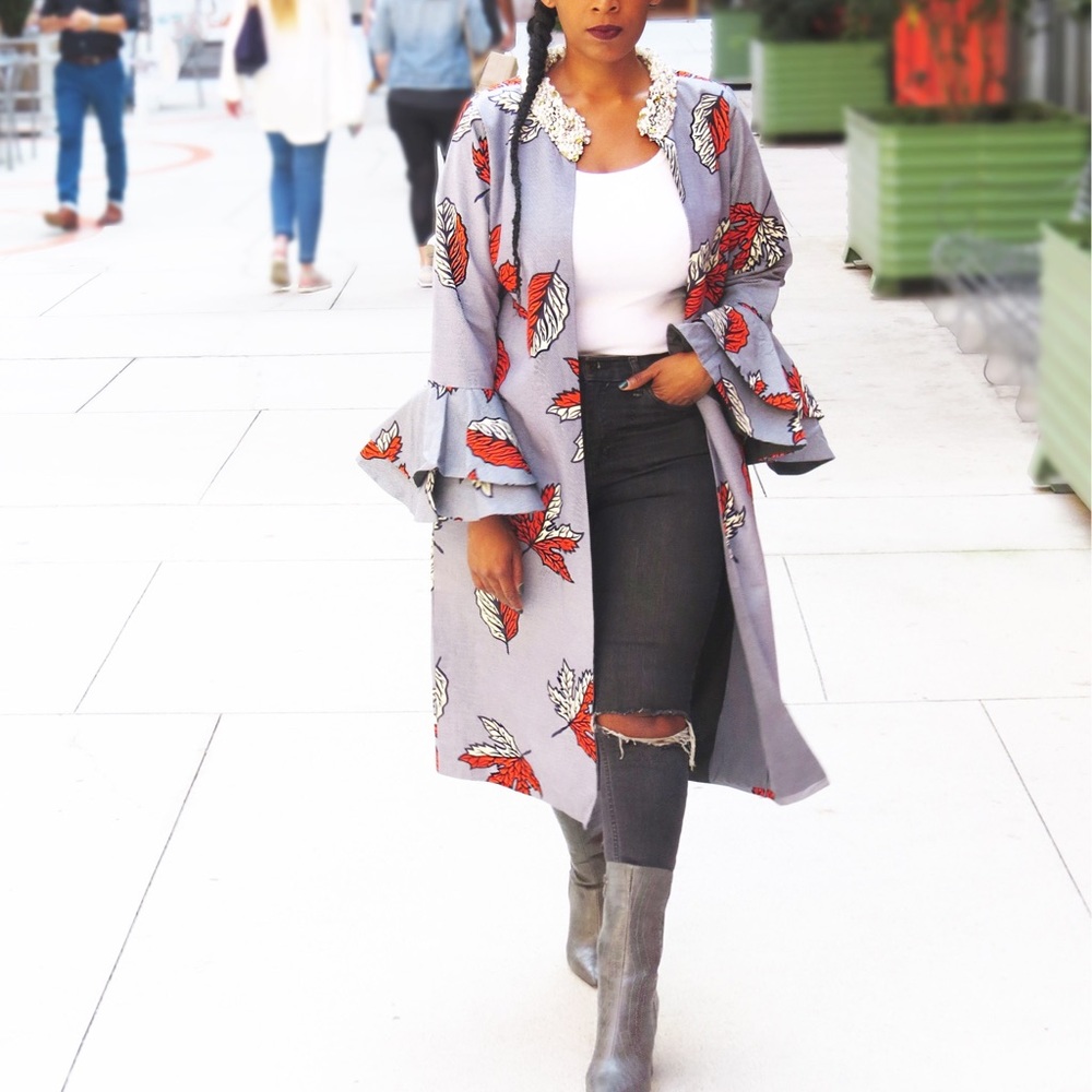 African print Fall coat - Picture 2 of 4