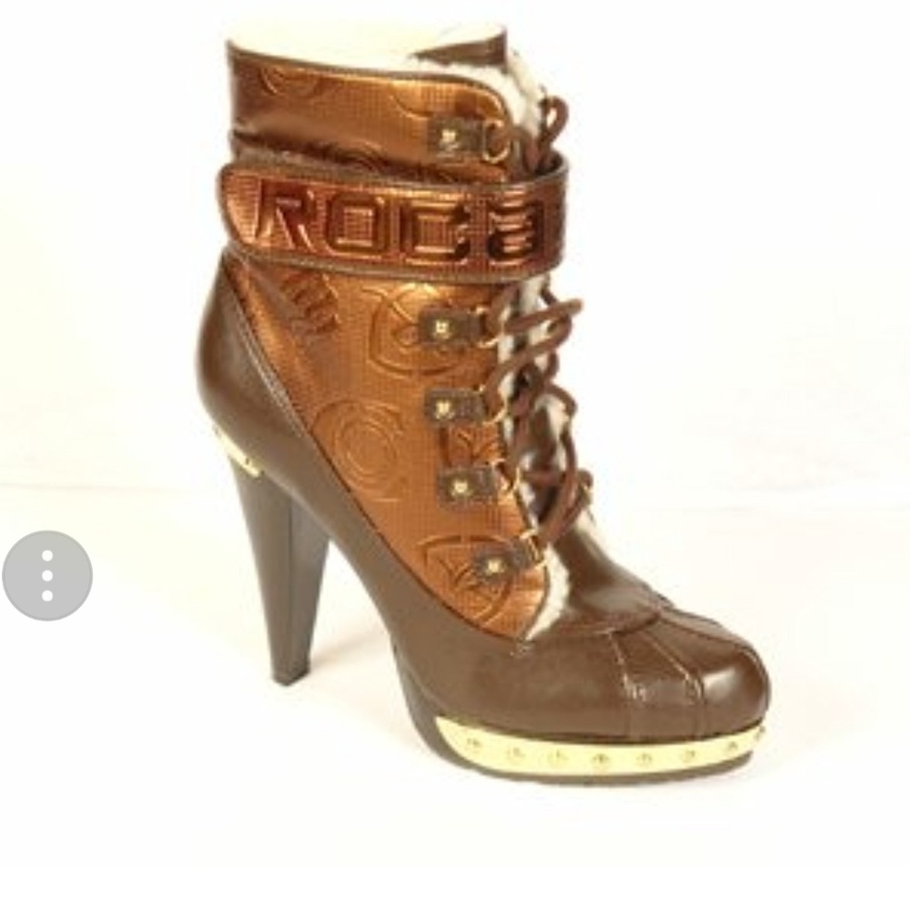 ROCAWEAR size 7 bronze boots