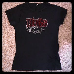 Rhinestone Razorback shirt