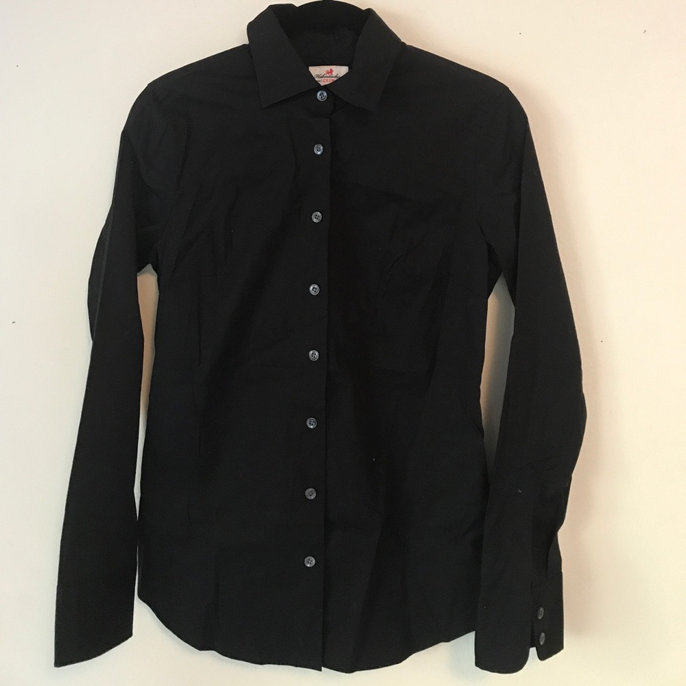 Jcrew haberdashery black button down