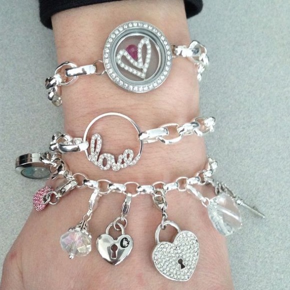 SOLD Origami owl silver twist link locket - Picture 2 of 3