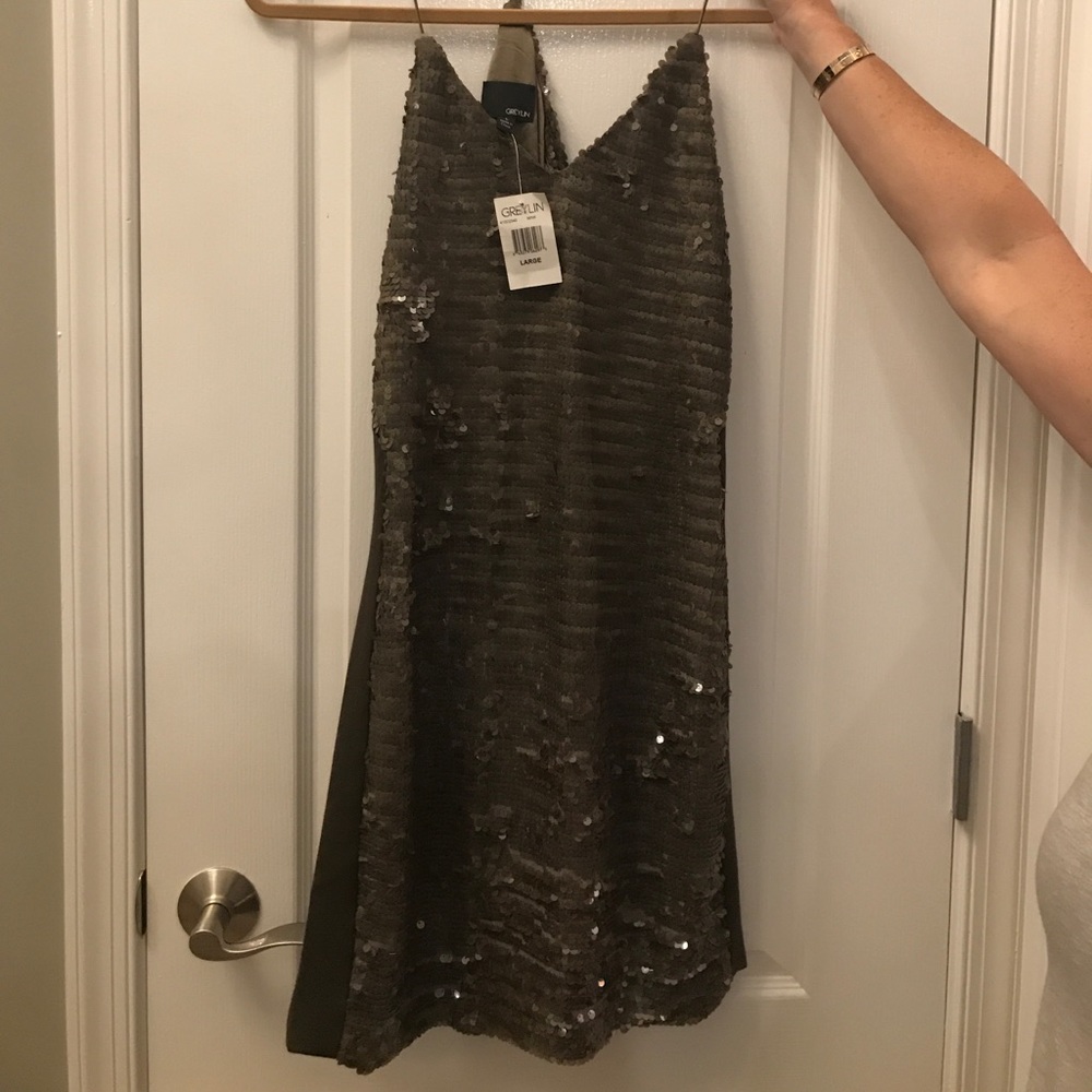 Halter dress side zip