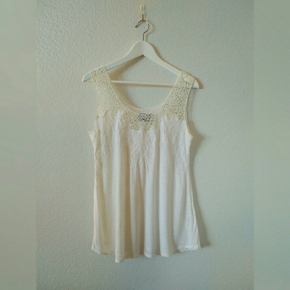 Anthropologie Yoanna Baraschi Lace Filigree tank