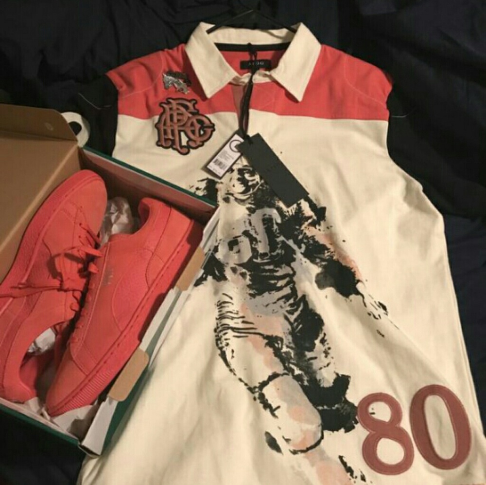 Brand new shoes and shirt