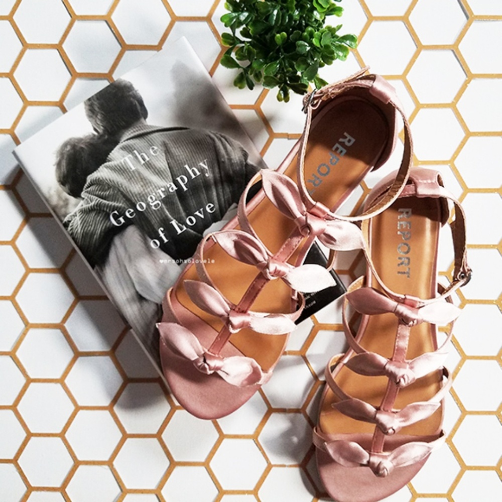 Report Lizabeth Pink Bow Dress Sandal Sz 7.5 [SOLD]