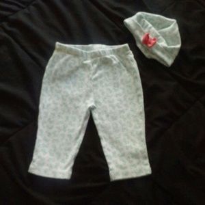 Matching Baby Hat and Bottoms