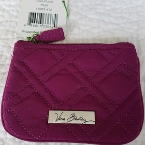 **SOLD** Coin Purse Plum Vera Bradley NWT