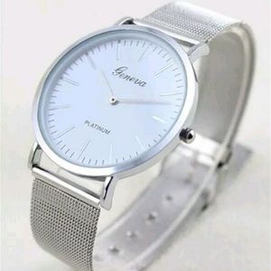 Brand new stainless steel watch analog quartz