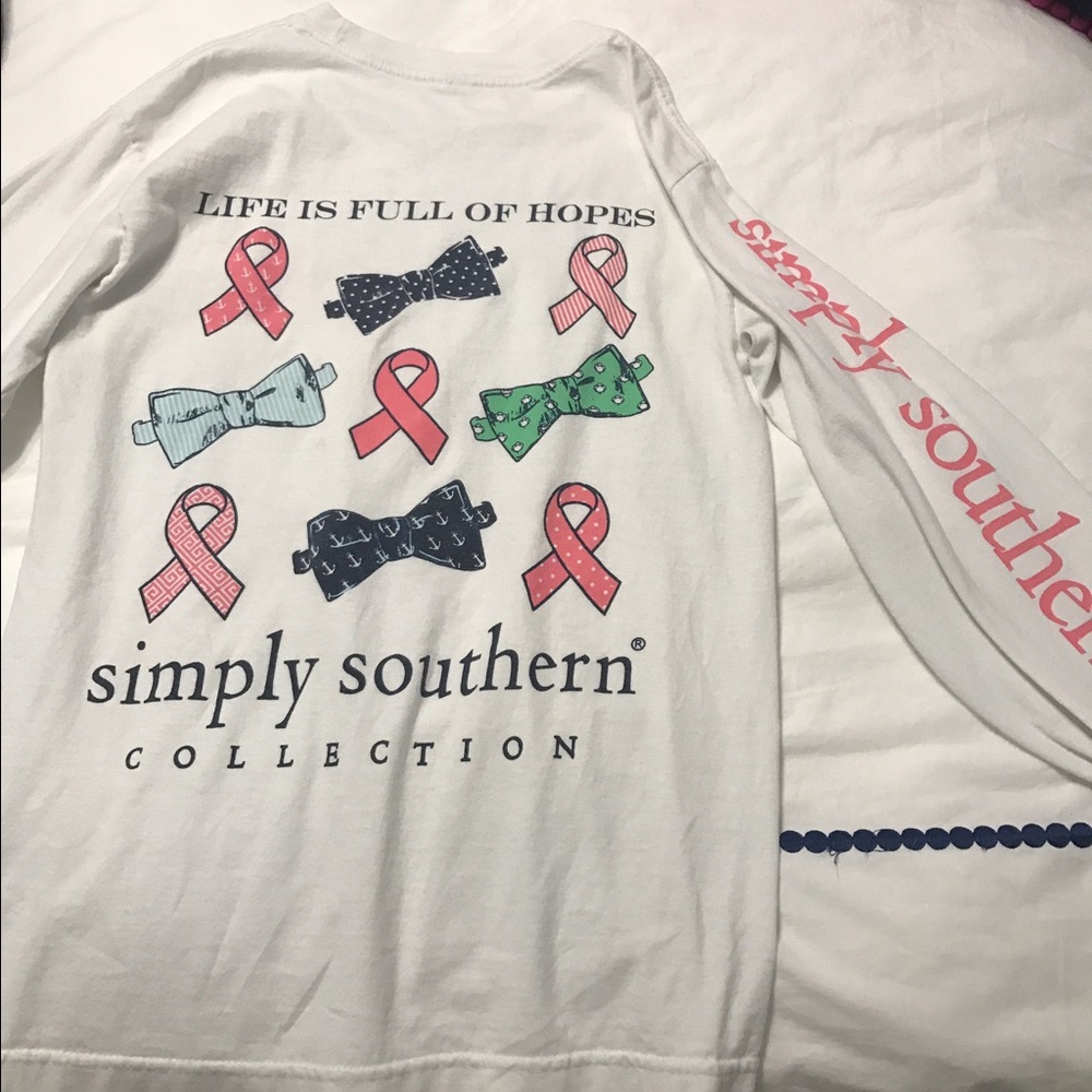 Simply Southern Breast Cancer long-sleeve t-shirt