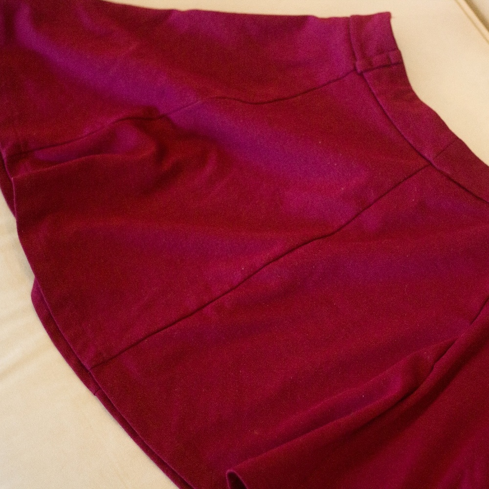 Maroon Skater Skirt