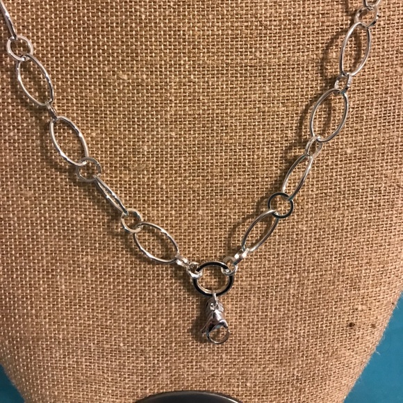 Sold Origami owl 32” Silver large flat oval chain - Picture 2 of 2